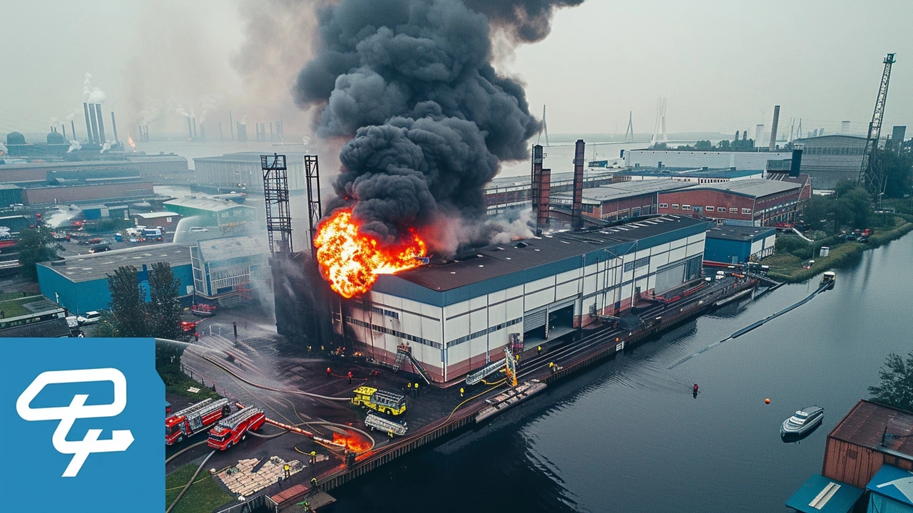 Grote brand bij scheepsbouwer in Steenwijk: brandweer forceert toegang voor bluswerkzaamheden