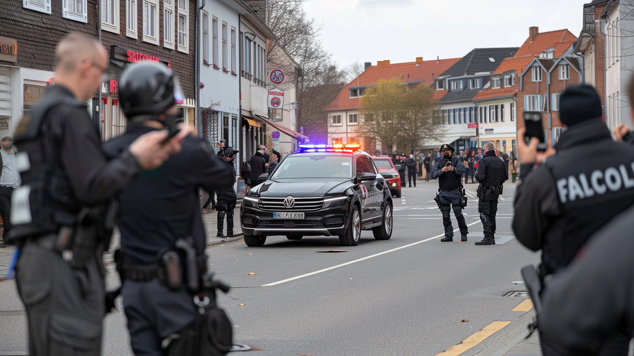 Politie Schiet Man met Hamer en Molotovcocktail neer bij Nederlands EK Fan Village in Hamburg